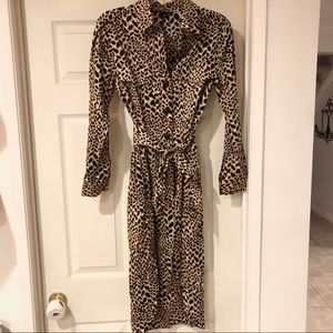 Who What Wear Sz. XS Leopard Print Shirt Dress